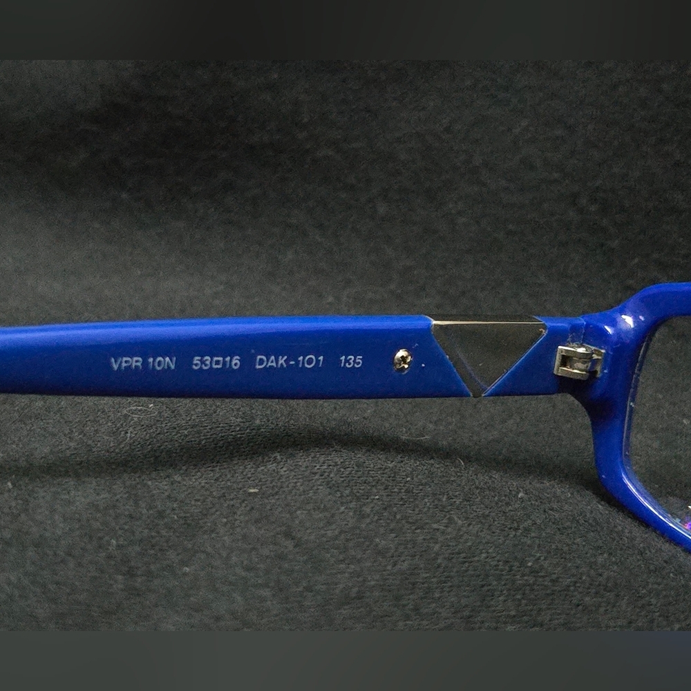 EUC PRADA PR 10NV Eyeglasses DAK1O1 Blue 53-16-135 - Picture 7 of 8